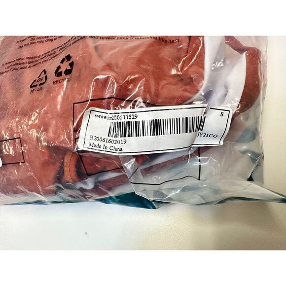 Rust V-Neck Bikini with Waistband Detail Size Small - Picture 8 of 8